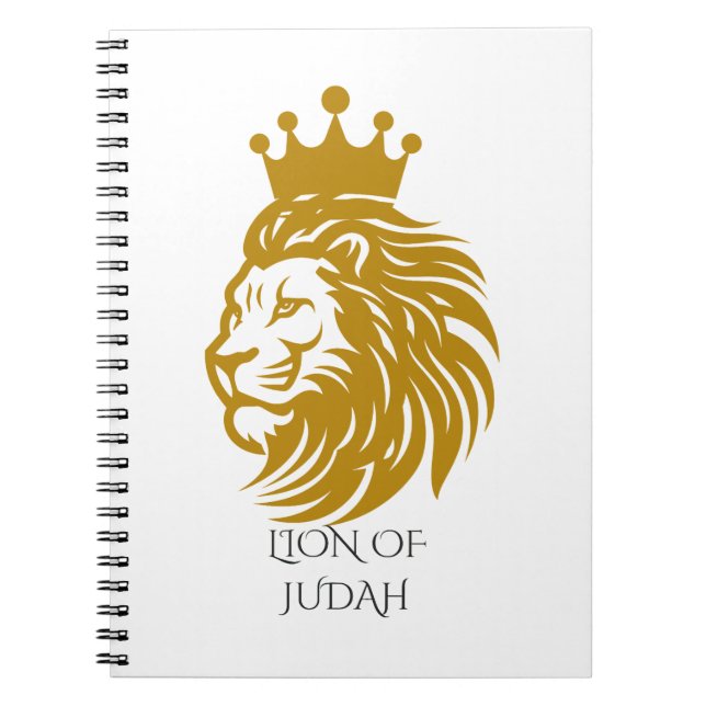 Royal Lion of Judah Faith Journal - Hardcover Note Anteckningsbok (Framsidan)
