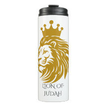 Royal Lion of Judah Thermal Travel Mug - King of K