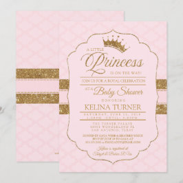 Royal Little Princess Baby Shower-inbjudan Inbjudningar