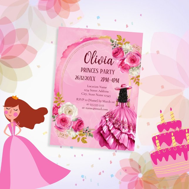 Royal Little Princess Birthday Inbjudningar (Skapare uppladdad)