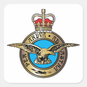 Royal Luft Force Badge Fyrkantigt Klistermärke