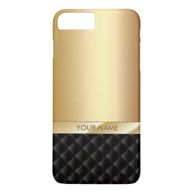 Royal Luxury Guld Anpassat Namn Case-Mate iPhone Skal (Baksida)