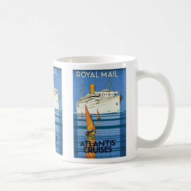 Royal Mail "Atlantis Cruises" Kaffemugg (Höger)