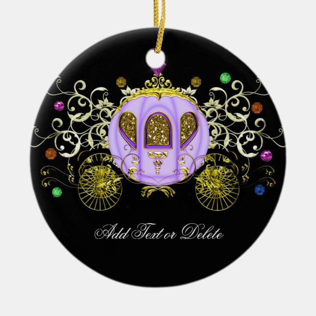Royal Mardi Gras Carriage - SRF Julgransprydnad Keramik (Framsidan)