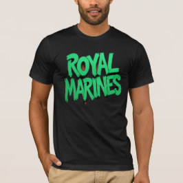 Royal Marines Graffiti T-Shirt Militärt Pride