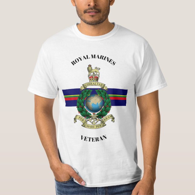 Royal Marines Veteran T Shirt (Framsida)
