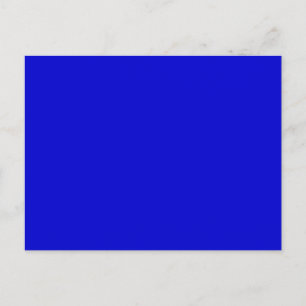 Royal Midnight Blue Solid Trend Färg - bakgrund Vykort