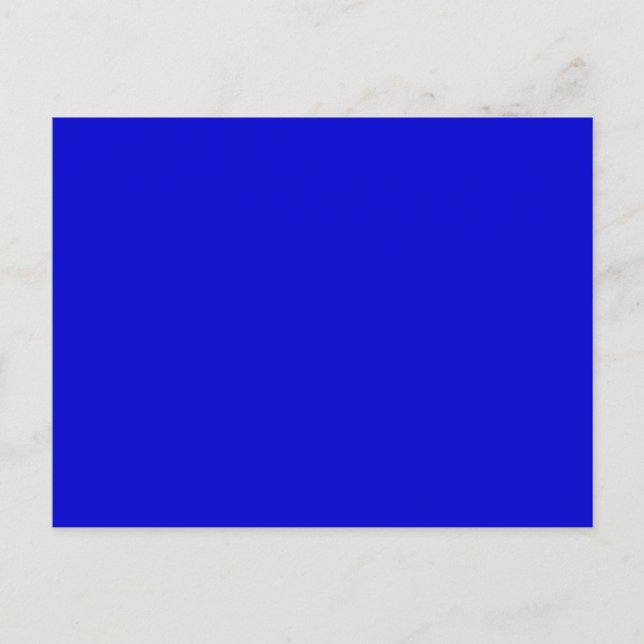 Royal Midnight Blue Solid Trend Färg - bakgrund Vykort (Framsida)