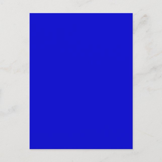 Royal Midnight Blue Solid Trend Färg - bakgrund Vykort (Framsida)