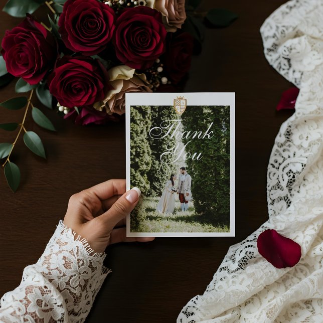 Royal Muse Medieval Fantasy Photo Tack Helg Vykort (Royal Muse Medieval Fantasy Photo Thank You Holiday Postcard)