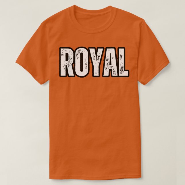Royal Namn Gift Birthday-Helgdag T Shirt (Design framsida)