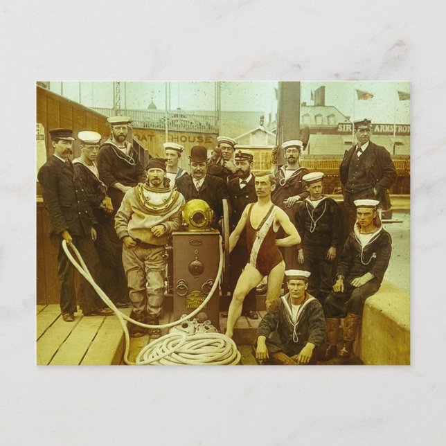 Royal Naval Exhibition 1891 Magic Lantern Slide Vykort (Framsida)