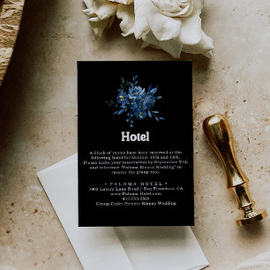Royal Navy Blå Blommig Hotell Tilläggskort