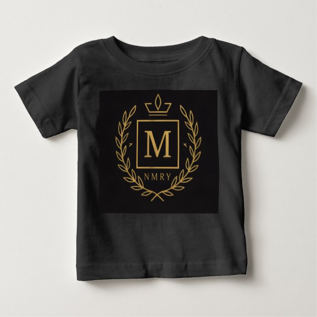 "Royal NMKY Emblem – Monogram M Crest Design" T Shirt (Framsida)