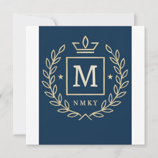 "Royal NMKY Emblem – Monogram M Kröningsdesign"
