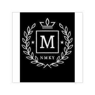 "Royal NMKY Emblem – Monogram M Kröningsdesign" Självfärgande Stämpel