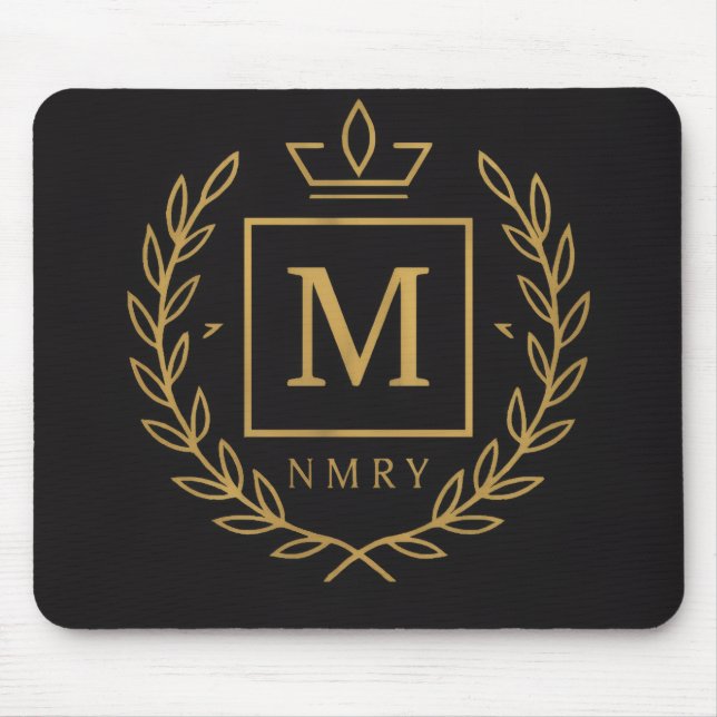 "Royal NMKY-emblem – Monogram M-toppskedesign" Musmatta (Framsidan)