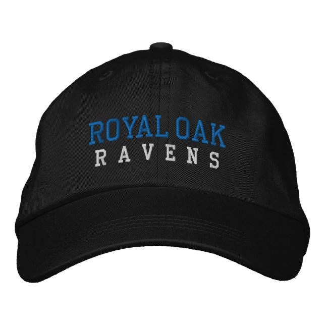 Royal Oak High School Embroized Baseball Hat Broderad Keps (Framsida)