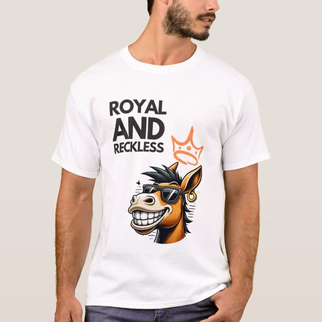 Royal och färdighet - Kung Donkey T Shirt (Framsida)