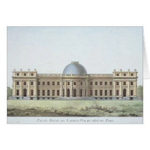 Royal Palace i Laeken, View from the Park, from " Hälsningskort