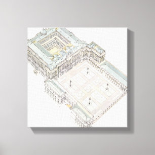 Royal Palace. Madrid Spanien Canvastryck
