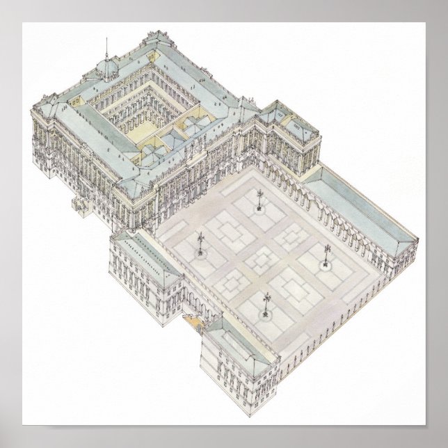 Royal Palace. Madrid Spanien Poster (Framsidan)