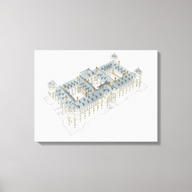 Royal Palace of El Pardo. Madrid Spanien Canvastryck (Framsida)