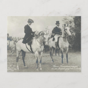 Royal par ridhästar sidesaddle #039SS Vykort