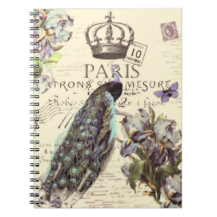 Royal Paris påfågel Anteckningsbok
