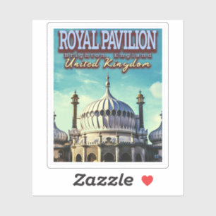 ROYAL PAVILION - BRIGHTON ENGLAND - FÖRENADE KUNGA KLISTERMÄRKEN