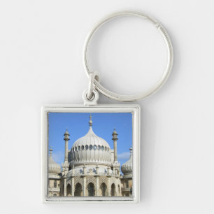 Royal Pavilion, Brighton, Sussex, England Fyrkantig Silverfärgad Nyckelring