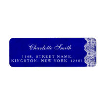 Royal Personlig Cobalt Snöre Adressetiketter