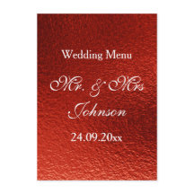 Royal Personlig Red Shiny Menu