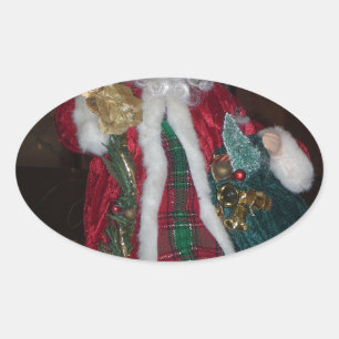 Royal Play Hohoho Santa God jul Ovalt Klistermärke