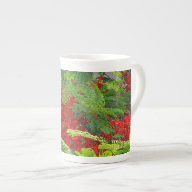 Royal Poinciana Benporslin Mugg (Framsida höger)