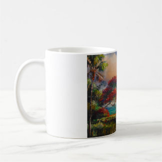 Royal Poinciana Träd & Boat av Mazz Kaffemugg
