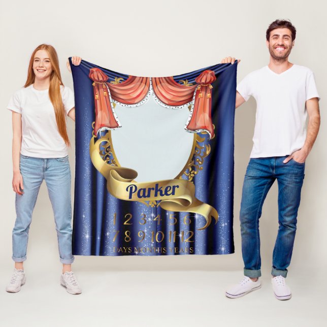 Royal Prince Baby Milestone Fleecefilt (På plats)