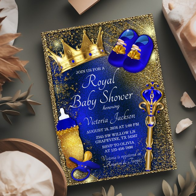 Royal Prince Baby Shower Inbjudningar (Skapare uppladdad)