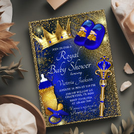 Royal Prince Baby Shower Inbjudningar