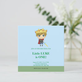 Royal Prince Birthday-inbjudan Inbjudningar