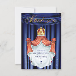 Royal Prince Blue Guld Tack Kort