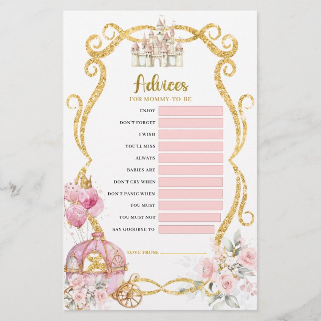 Royal Princess Advices for Mamma to be Games (Framsida)