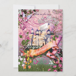 Royal Princess Enhörning Födelsedagsfest Inbjudnin Inbjudningar