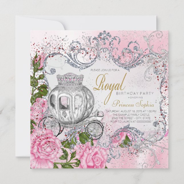 Royal Princess Födelsedagsfest Inbjudningar (Framsida)