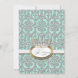 Royal Princess Krona Flicka Birth Notice Meddelande