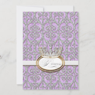 Royal Princess Krona Flicka Birth Notice Meddelande