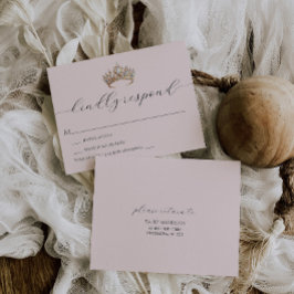 Royal Princess Krona Girl Födelsedagsfest OSA Kort