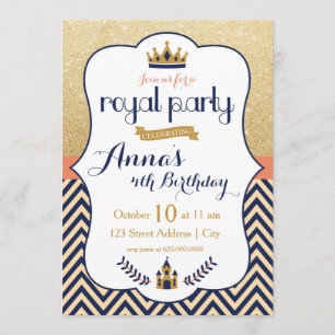 Royal Princess Party-inbjudan Inbjudningar
