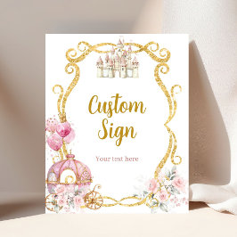 Royal Princess Rosa Carriage Anpassningsbar Sign P Poster
