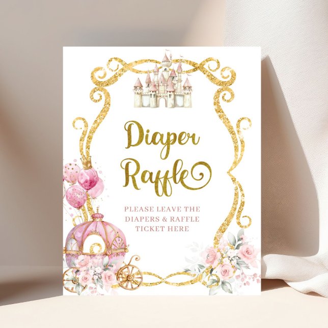 Royal Princess Rosa Carriage Diaper Raffle Poster (Skapare uppladdad)